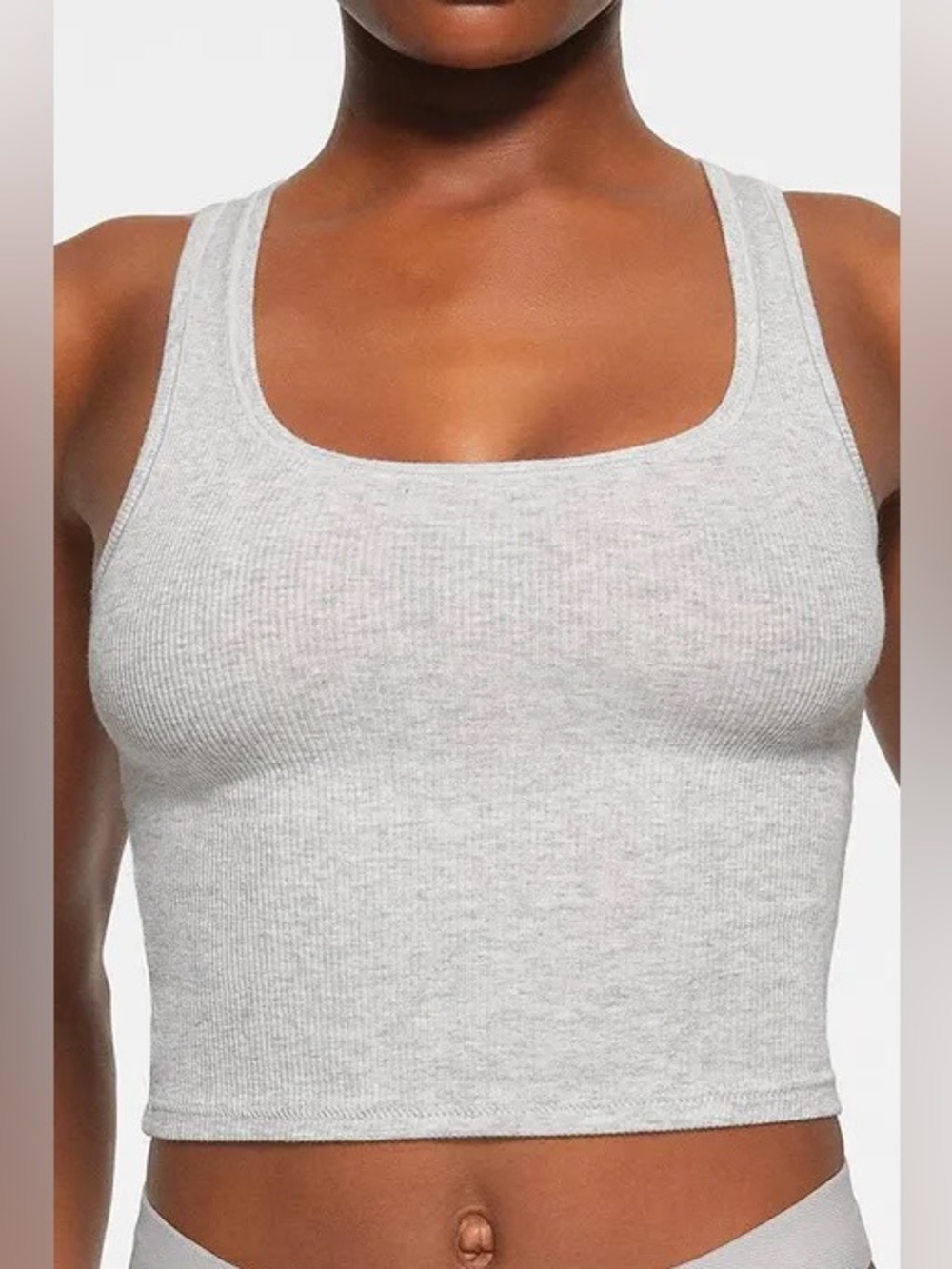 Skims Cotton Rib Tank Top M